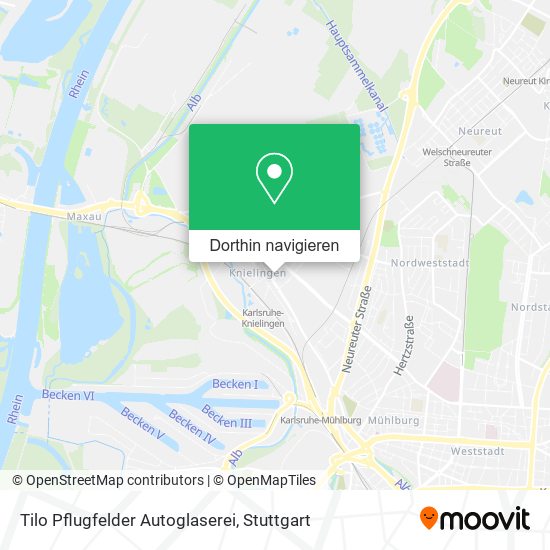 Tilo Pflugfelder Autoglaserei Karte