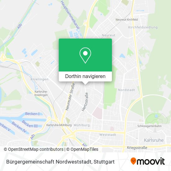Bürgergemeinschaft Nordweststadt Karte