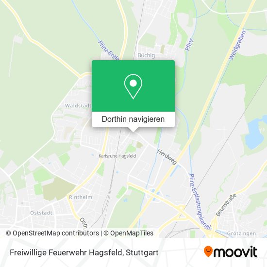 Freiwillige Feuerwehr Hagsfeld Karte