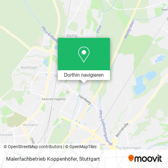 Malerfachbetrieb Koppenhöfer Karte