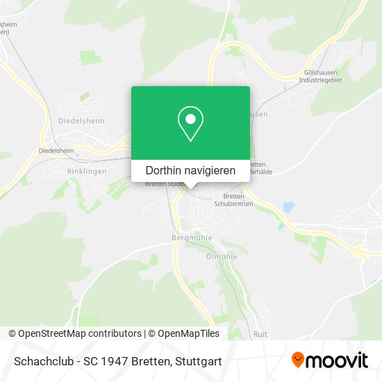 Schachclub - SC 1947 Bretten Karte