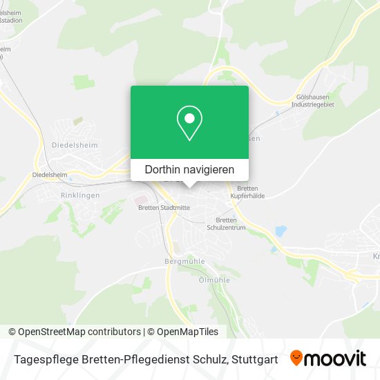 Tagespflege Bretten-Pflegedienst Schulz Karte