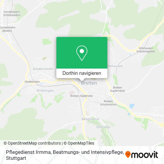 Pflegedienst Irmma, Beatmungs- und Intensivpflege Karte
