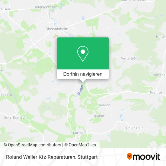 Roland Weller Kfz-Reparaturen Karte