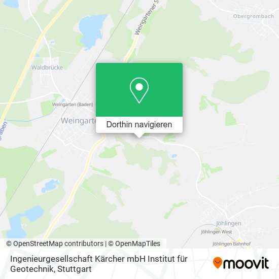 Ingenieurgesellschaft Kärcher mbH Institut für Geotechnik Karte
