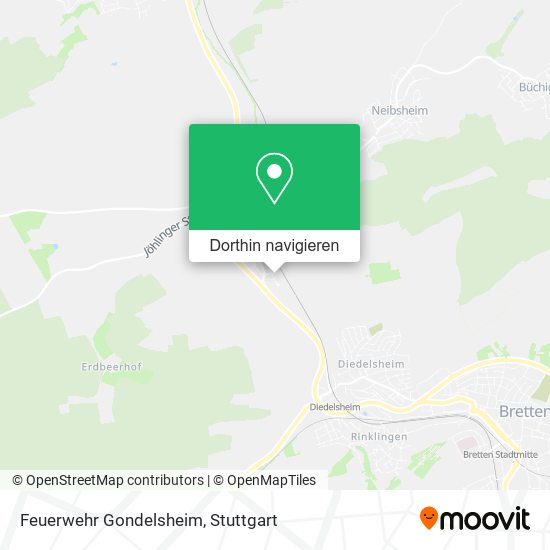 Feuerwehr Gondelsheim Karte