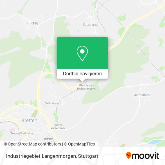 Industriegebiet Langenmorgen Karte