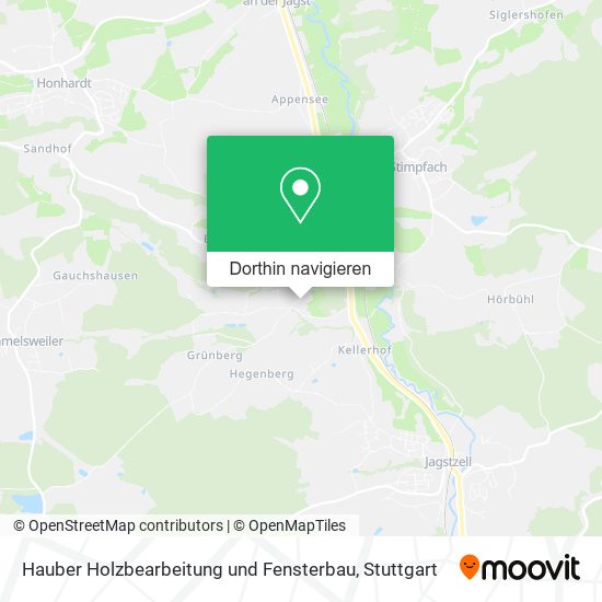 Hauber Holzbearbeitung und Fensterbau Karte