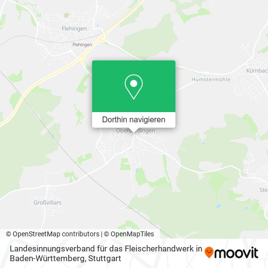 Landesinnungsverband für das Fleischerhandwerk in Baden-Württemberg Karte