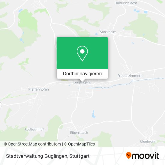 Stadtverwaltung Güglingen Karte