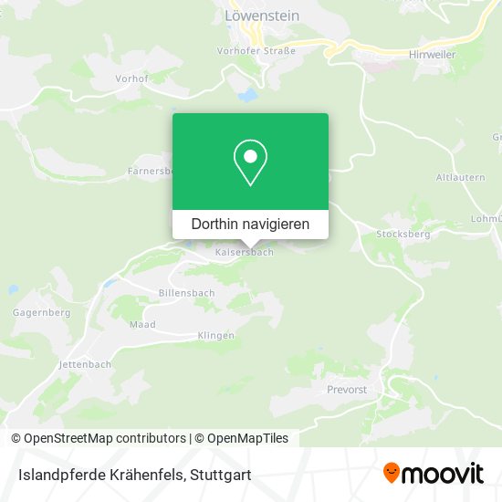 Islandpferde Krähenfels Karte