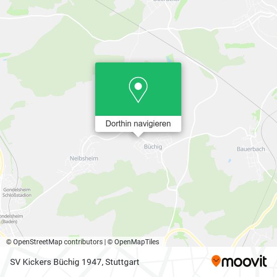 SV Kickers Büchig 1947 Karte
