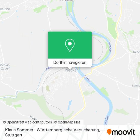 Klaus Sommer - Württembergische Versicherung Karte