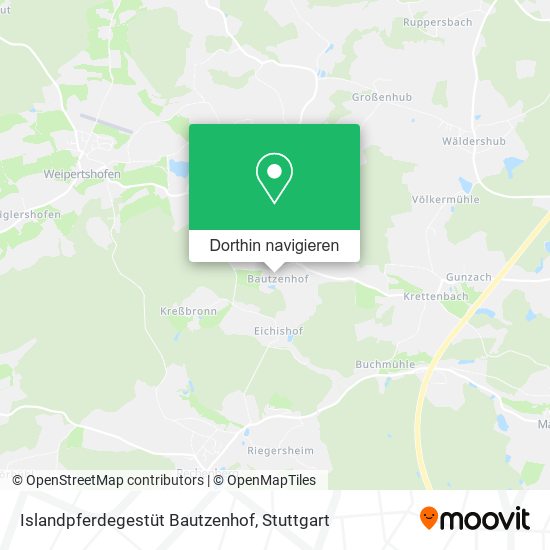 Islandpferdegestüt Bautzenhof Karte