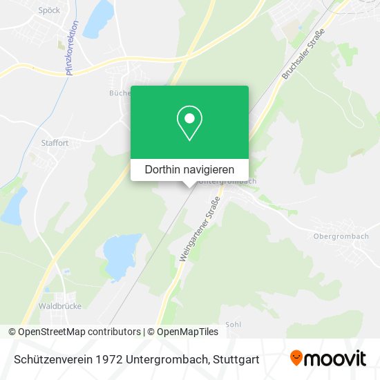 Schützenverein 1972 Untergrombach Karte