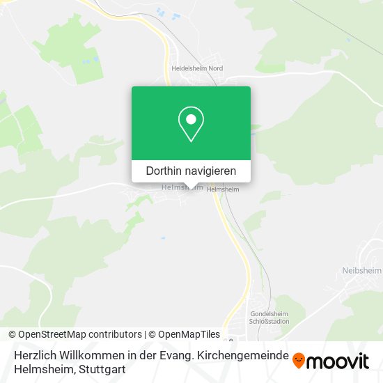 Herzlich Willkommen in der Evang. Kirchengemeinde Helmsheim Karte