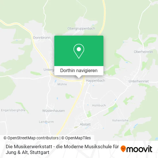 Die Musikerwerkstatt - die Moderne Musikschule für Jung & Alt Karte