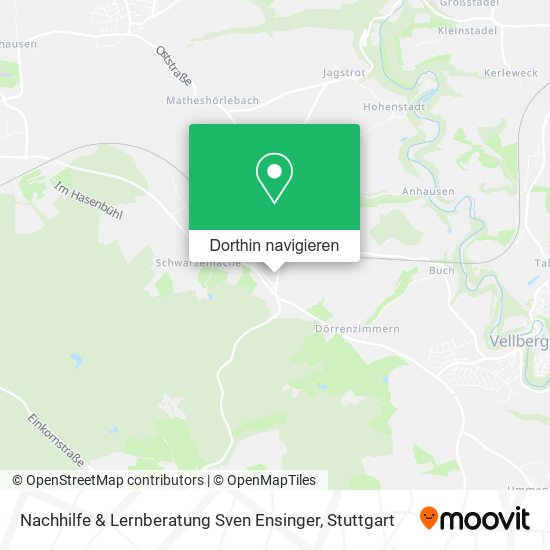 Nachhilfe & Lernberatung Sven Ensinger Karte