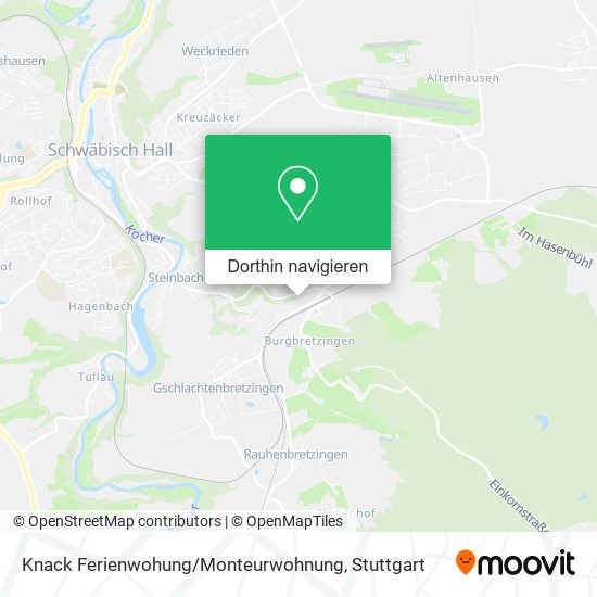 Knack Ferienwohung / Monteurwohnung Karte