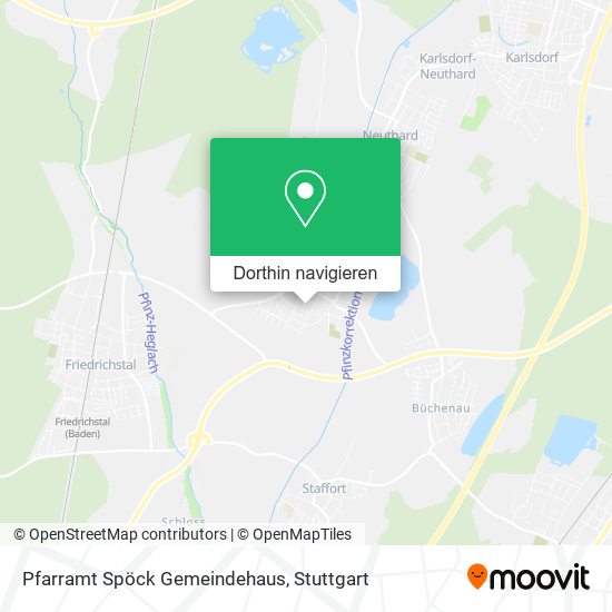 Pfarramt Spöck Gemeindehaus Karte
