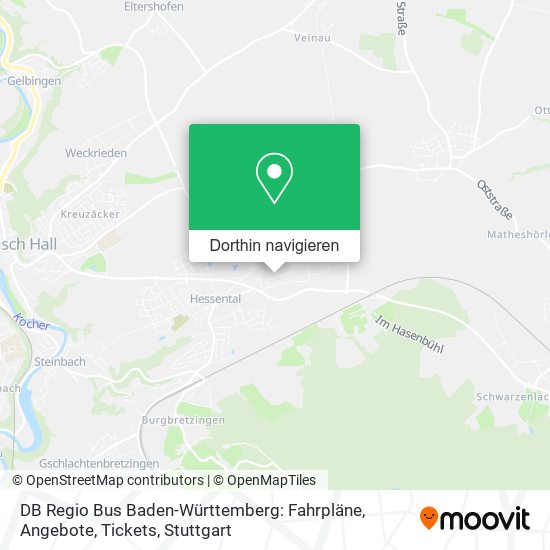 DB Regio Bus Baden-Württemberg: Fahrpläne, Angebote, Tickets Karte