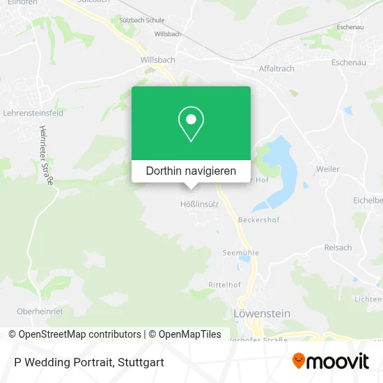 P Wedding Portrait Karte