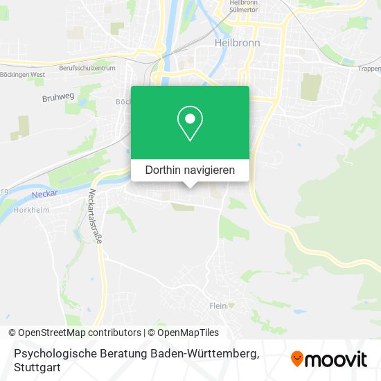 Psychologische Beratung Baden-Württemberg Karte