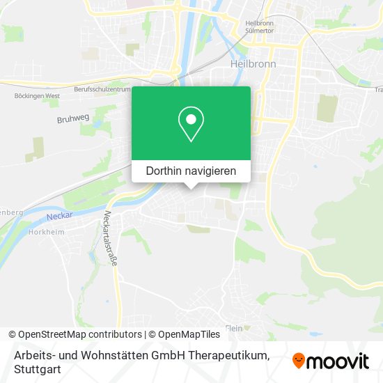 Arbeits- und Wohnstätten GmbH Therapeutikum Karte
