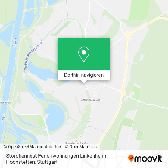 Storchennest Ferienwohnungen Linkenheim-Hochstetten Karte