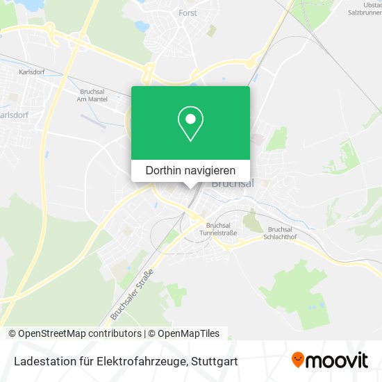 Ladestation für Elektrofahrzeuge Karte