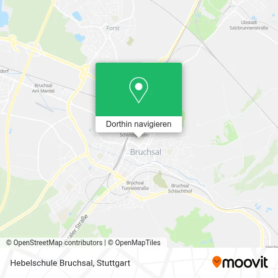 Hebelschule Bruchsal Karte