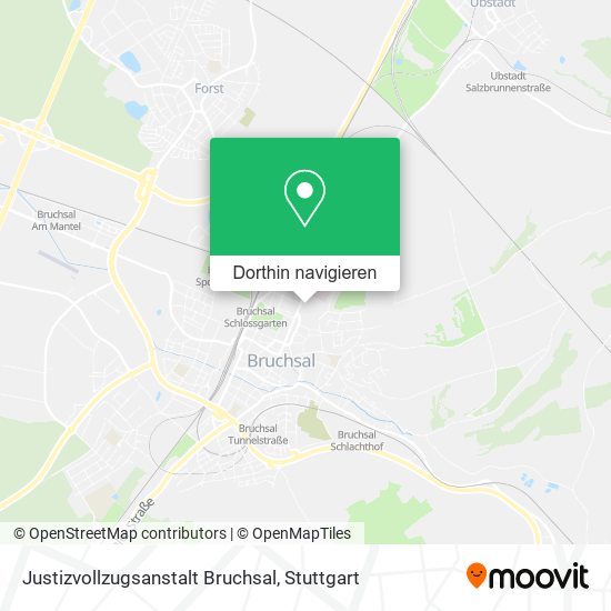 Justizvollzugsanstalt Bruchsal Karte