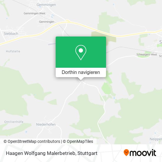 Haagen Wolfgang Malerbetrieb Karte