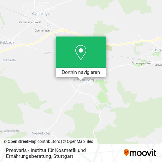 Preavaris - Institut für Kosmetik und Ernährungsberatung Karte
