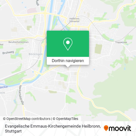 Evangelische Emmaus-Kirchengemeinde Heilbronn Karte