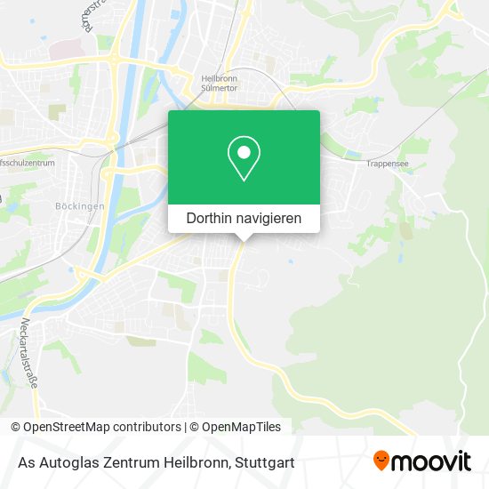 As Autoglas Zentrum Heilbronn Karte