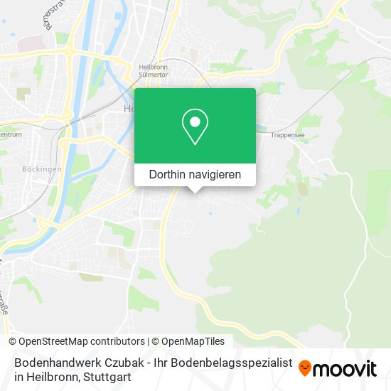 Bodenhandwerk Czubak - Ihr Bodenbelagsspezialist in Heilbronn Karte