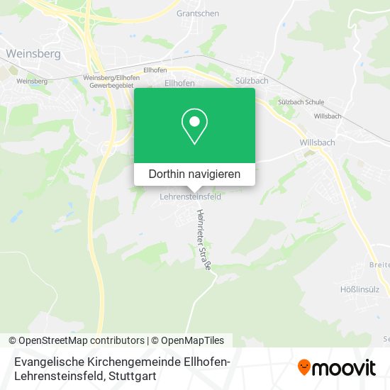 Evangelische Kirchengemeinde Ellhofen-Lehrensteinsfeld Karte