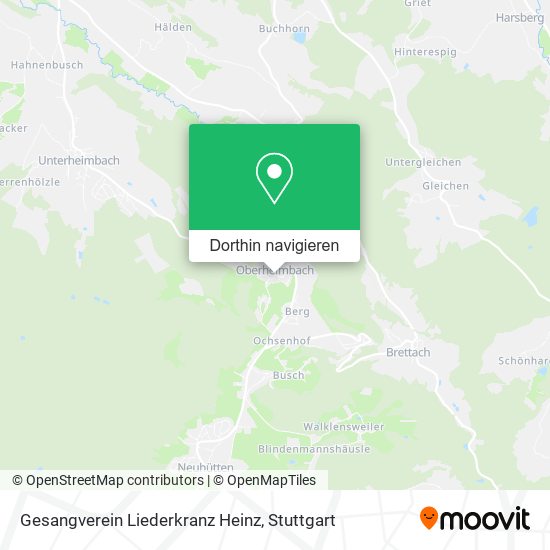 Gesangverein Liederkranz Heinz Karte