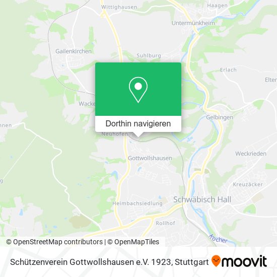 Schützenverein Gottwollshausen e.V. 1923 Karte