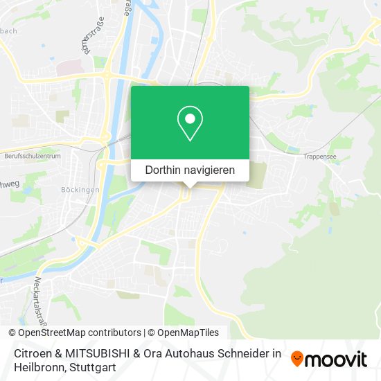 Citroen & MITSUBISHI & Ora Autohaus Schneider in Heilbronn Karte