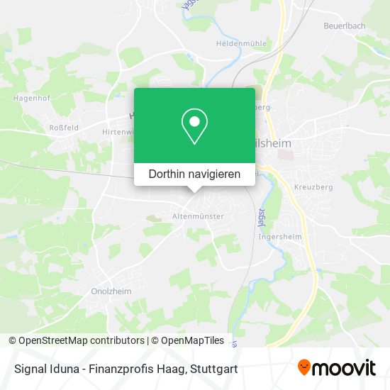 Signal Iduna - Finanzprofis Haag Karte