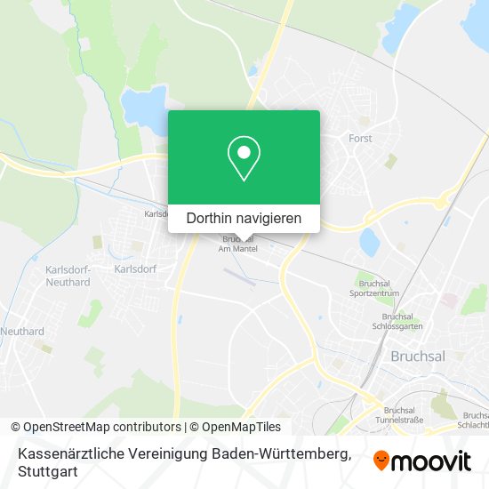 Kassenärztliche Vereinigung Baden-Württemberg Karte