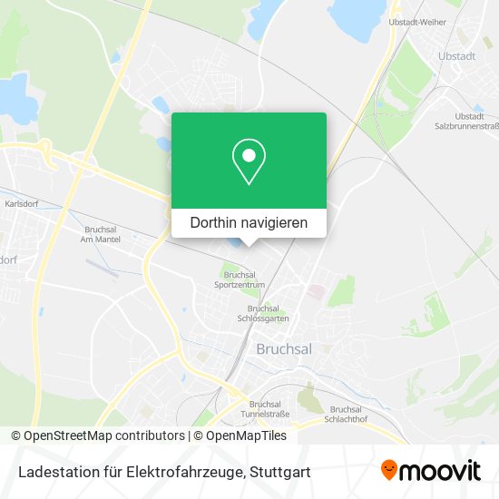 Ladestation für Elektrofahrzeuge Karte