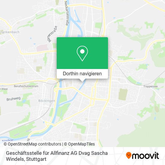 Geschäftsstelle für Allfinanz AG Dvag Sascha Windels Karte