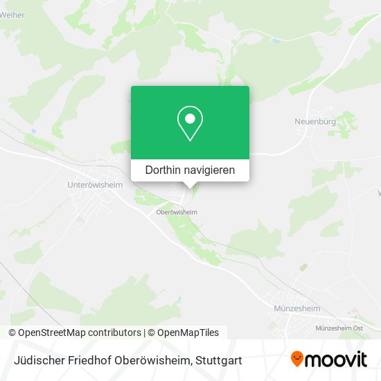 Jüdischer Friedhof Oberöwisheim Karte