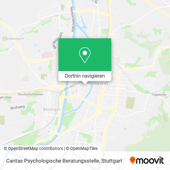 Caritas Psychologische Beratungsstelle Karte