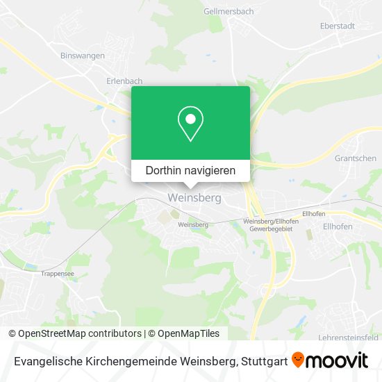 Evangelische Kirchengemeinde Weinsberg Karte
