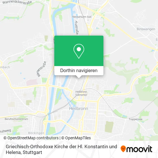 Griechisch-Orthodoxe Kirche der Hl. Konstantin und Helena Karte