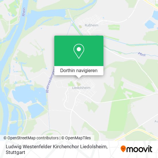 Ludwig Westenfelder Kirchenchor Liedolsheim Karte